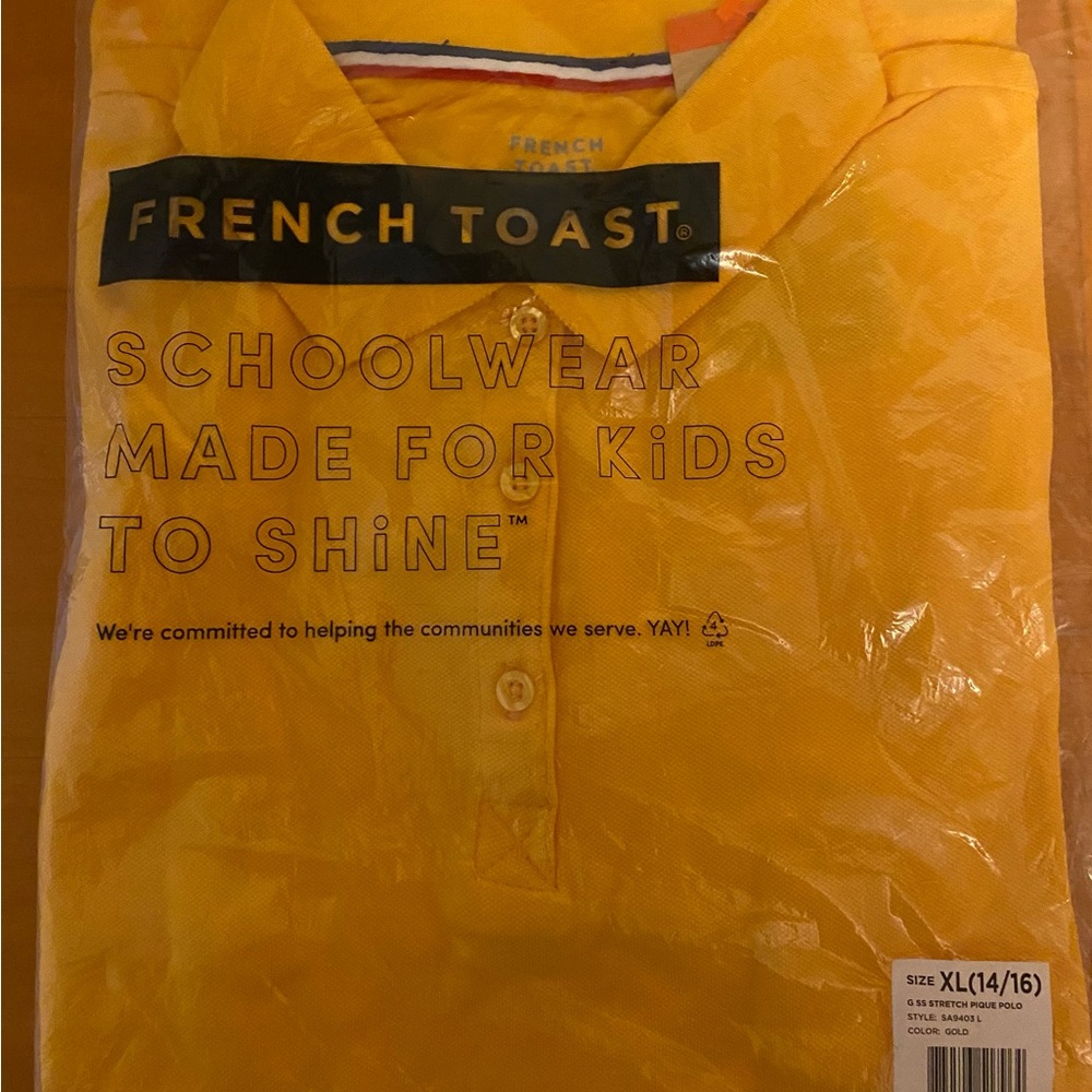 French Toast Gold Polo Shirt